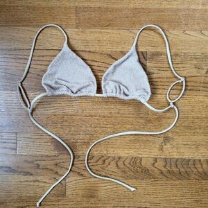 Show Me Your Mumu “Tanning Triangle Top”. Latte. Never worn!